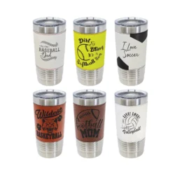 Tumbler - Leather Wrap - 20oz