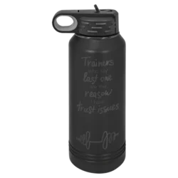 Water Bottle - Black Ghost - 32oz